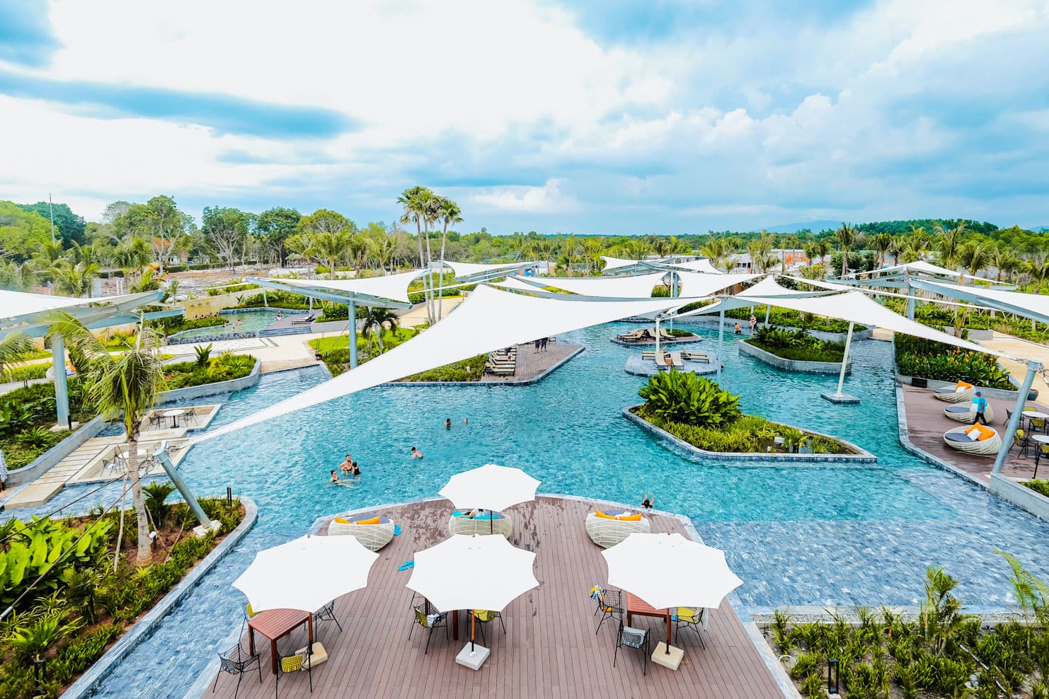 Mineral spring pool at Minera Hot Springs Binh Chau